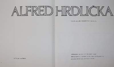 Bild Nr.1: 143-1624 Hrdlicka,A.: (Literatur und illustrierte Bücher 20.Jahrhundert - Alte Literatur in modernen Ausgaben)