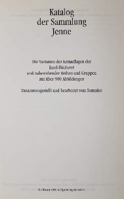 Bild Nr.1: 143-1627 Jenne,H.: (Insel-Bücherei)