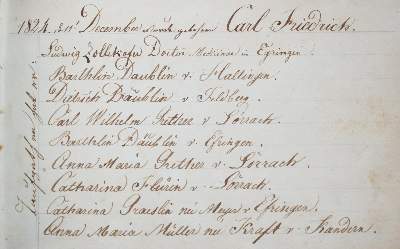 Bild Nr.3: 143-163 Markgräflerland.: (Handschriften, Stammbücher)