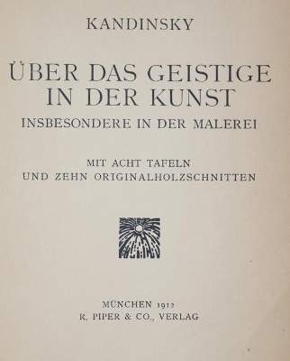 Bild Nr.1: 143-1639 Kandinsky,(W.).: (Literatur und illustrierte Bücher 20.Jahrhundert - Alte Literatur in modernen Ausgaben)