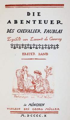 Bild Nr.1: 143-1669 Louvet de Couvray,J.B.: (Literatur und illustrierte Bücher 20.Jahrhundert - Alte Literatur in modernen Ausgaben)