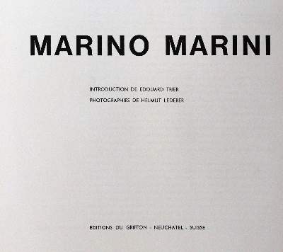 Bild Nr.1: 143-1677 Marini, Marino.: (Literatur und illustrierte Bücher 20.Jahrhundert - Alte Literatur in modernen Ausgaben)
