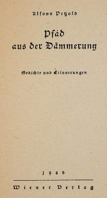 Bild Nr.1: 143-1697 Petzold,A.: (Literatur und illustrierte Bücher 20.Jahrhundert - Alte Literatur in modernen Ausgaben)