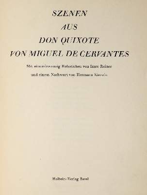 Bild Nr.1: 143-1708 Reiner,I.: (Literatur und illustrierte Bücher 20.Jahrhundert - Alte Literatur in modernen Ausgaben)