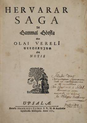Bild Nr.1: 143-172 Hervarar Saga: (Alte Drucke, Handschriften und Theologie)