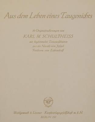 Bild Nr.1: 143-1730 Schultheiss, Karl M.: (Literatur und illustrierte Bücher 20.Jahrhundert - Alte Literatur in modernen Ausgaben)