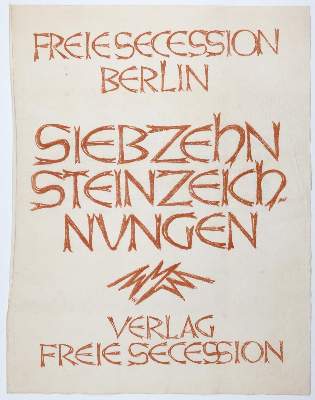 Bild Nr.15: 143-1737 Siebzehn Steinzeichnungen.: (Literatur und illustrierte Bücher 20.Jahrhundert - Alte Literatur in modernen Ausgaben)