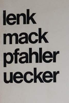 Bild Nr.2: 143-1758 Lenk / Mack / Pfahler / Uecker.: (Uecker)