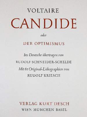 Bild Nr.1: 143-1763 Voltaire,F.M.A.de.: (Literatur und illustrierte Bücher 20.Jahrhundert - Alte Literatur in modernen Ausgaben)