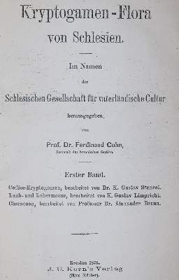 Bild Nr.1: 143-1782 Cohn,F. (Hrsg.).: (Botanik)