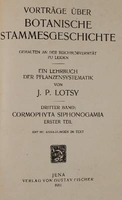 Bild Nr.3: 143-1800 Lotsy,J.P.: (Botanik)