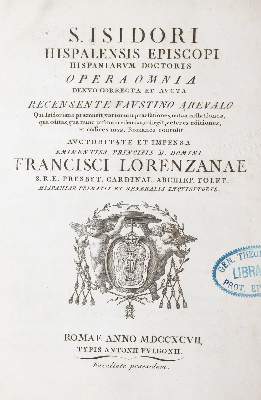 Bild Nr.1: 143-181 Isidor v. Sevilla.: (Alte Drucke, Handschriften und Theologie)