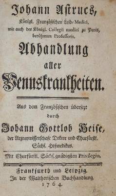Bild Nr.1: 143-1820 Astruc,J.: (Medizin)