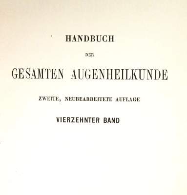 Bild Nr.1: 143-1821 Hirschberg,J.: (Medizin, Augenheilkunde)