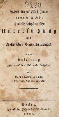 Bild Nr.1: 143-1824 Süeß,J.A. u. B.Faby.: (Medizin, Balneologie)