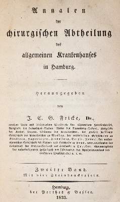 Bild Nr.1: 143-1833 Fricke,J.C.G.: (Medizin)