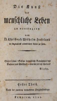 Bild Nr.1: 143-1839 Hufeland,C.W.: (Medizin)