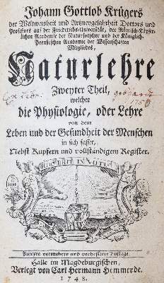 Bild Nr.1: 143-1843 Krüger,J.G.: (Medizin)