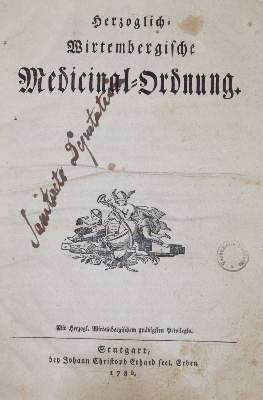 Bild Nr.1: 143-1850 Medicinal-Ordnung,: (Medizin, Pharmazie, Württemberg)