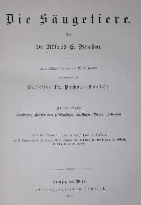 Bild Nr.1: 143-1863 Brehm,A.E.: (Zoologie)