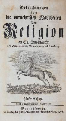 Bild Nr.1: 143-187 (Jerusalem,J.F.W.).: (Alte Drucke, Handschriften und Theologie)