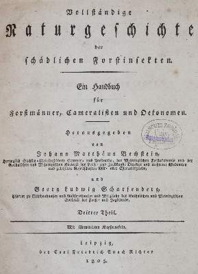 Bild Nr.1: 143-1876 Bechstein,J.M. u. G.L.Scharfenberg.: (Zoologie, Insekten)