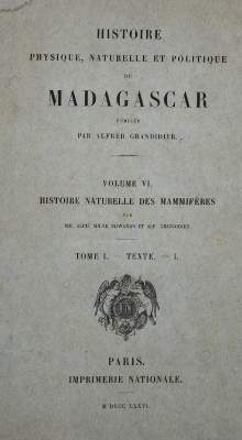 Bild Nr.1: 143-1885 Grandidier,A.: (Zoologie, Madagaskar)