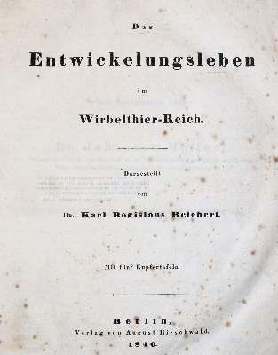 Bild Nr.1: 143-1892 Reichert,K.B.: (Zoologie)