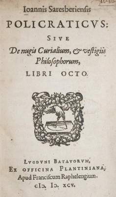 Bild Nr.1: 143-191 Johannes Saresberiensis (John of Salisbury).: (Alte Drucke, Handschriften und Theologie)