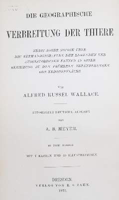 Bild Nr.4: 143-1931 Wallace,A.R.: (Zoologie)