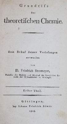 Bild Nr.1: 143-1963 Stromeyer,F.: (Verschiedene Gebiete - Varia, Chemie)