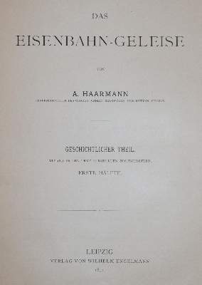 Bild Nr.1: 143-1971 Haarmann,A.: (Verschiedene Gebiete - Varia, Eisenbahn)