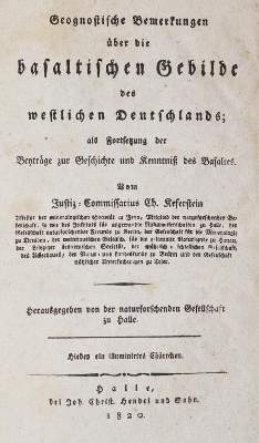 Bild Nr.1: 143-1988 Keferstein,C.: (Verschiedene Gebiete - Varia, Geologie - Mineralogie u. Paläontologie)