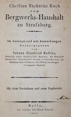 Bild Nr.1: 143-1989 Koch,C.Z.: (Verschiedene Gebiete - Varia, Geologie - Mineralogie u. Paläontologie)