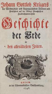 Bild Nr.1: 143-1990 Krüger,J.G.: (Verschiedene Gebiete - Varia, Geologie - Mineralogie u. Paläontologie)