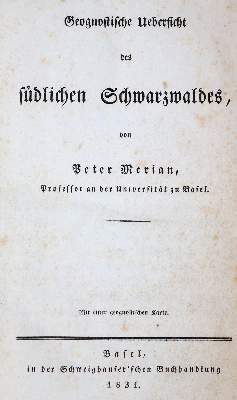 Bild Nr.1: 143-1995 Merian,P.: (Verschiedene Gebiete - Varia, Geologie - Mineralogie u. Paläontologie)