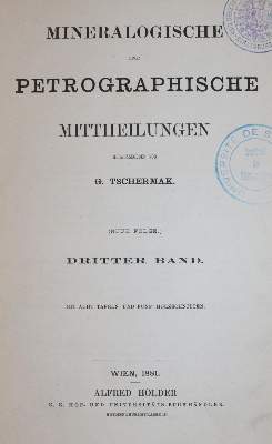 Bild Nr.2: 143-2003 Tschermak,G.: (Verschiedene Gebiete - Varia, Geologie - Mineralogie u. Paläontologie)