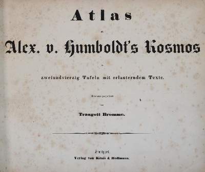 Bild Nr.1: 143-2014 Humboldt,A.v.: (Verschiedene Gebiete - Varia)
