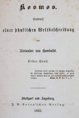 Bild Nr.10: 143-2014 Humboldt,A.v.: (Verschiedene Gebiete - Varia)