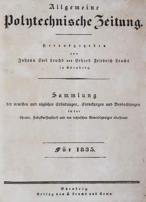 Bild Nr.1: 143-2019 Leuchs,J.C. u. E.F. (Hrsg.).: (Verschiedene Gebiete - Varia)