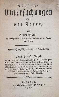 Bild Nr.1: 143-2020 Marat,(J.P.).: (Verschiedene Gebiete - Varia)