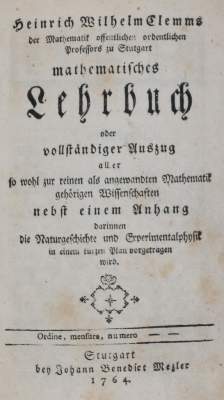 Bild Nr.1: 143-2023 Clemm,H.W.: (Verschiedene Gebiete - Varia, Mathematik)
