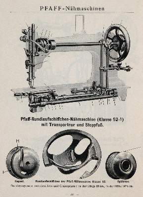 Bild Nr.3: 143-2034 Pfaff.: (Verschiedene Gebiete - Varia, Nähmaschinen)