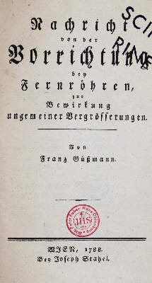 Bild Nr.1: 143-2037 Güßmann,F.: (Verschiedene Gebiete - Varia, Optik)