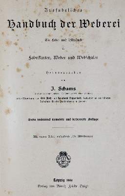 Bild Nr.1: 143-2069 Schams,J.: (Verschiedene Gebiete - Varia, Textil)
