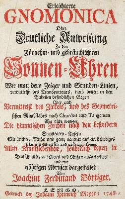 Bild Nr.1: 143-2071 Böttiger,J.F.: (Verschiedene Gebiete - Varia, Uhren, Sonnenuhren)
