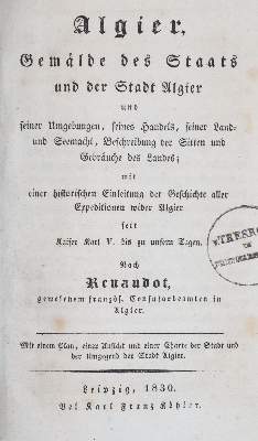 Bild Nr.1: 143-2075 Renaudot,(M.).: (Afrika, Algerien)