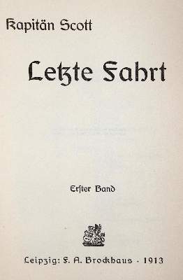 Bild Nr.1: 143-2108 Scott,(R.F.).: (Arktis-Antarktis-Nordländer)