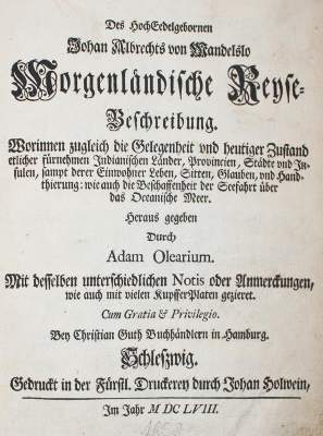 Bild Nr.1: 143-2129 Mandelslo,J.A.v.: (Asien, Indien)