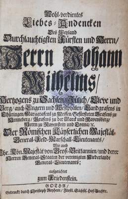 Bild Nr.1: 143-216 Sammelband: (Leichenpredigt)